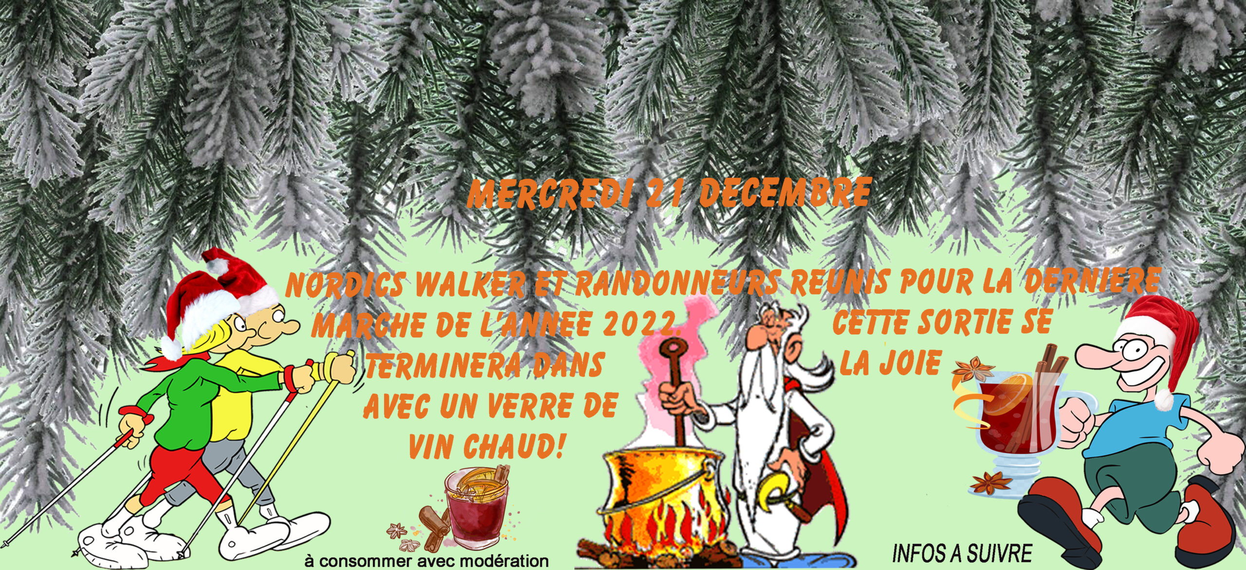 Sortie « Vin Chaud » Nordics Walker et Randonneurs